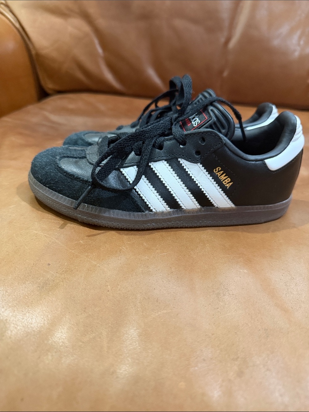 adidas Kids Samba Sneakers - Black & White